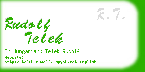 rudolf telek business card